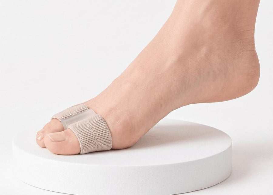 Askelo corrector worn on the big toe